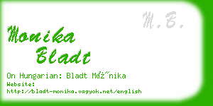 monika bladt business card